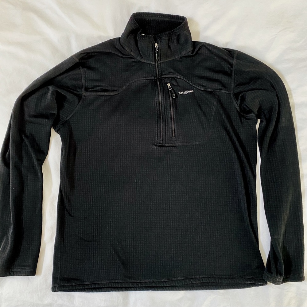 Patagonia Fleece Half-zip Pullover | Large Black